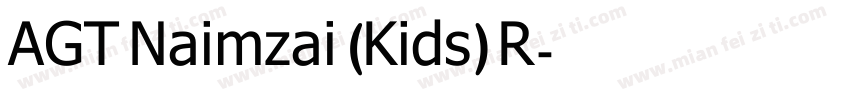 AGT Naimzai (Kids) R字体转换